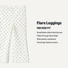 Amazon Essentials Girls and Toddlers’ Slim-Fit Cotton Knit Flare Leggings, Pull On, Pack of 2(Dots/Uneven Stripe)