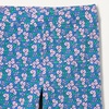 Amazon Essentials Girls and Toddlers’ Slim-Fit Cotton Knit Flare Leggings, Pull On, Pack of 2(Hot Pink Posey Floral/Blue Posey Floral)