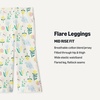 Amazon Essentials Girls and Toddlers’ Slim-Fit Cotton Knit Flare Leggings, Pull On, Pack of 2(Pale Mint Green/Nature)