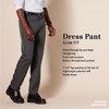 Amazon Essentials Men’s Slim-Fit Flat-Front Dress Pants, Straight Leg, Polyester, Stone(Dark Grey)