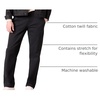 Amazon Essentials Men’s Straight-Fit Casual Stretch Chino Pants, Sits at Waist(Black)