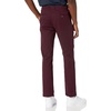 Amazon Essentials Men’s Straight-Fit Casual Stretch Chino Pants, Sits at Waist(Burgundy)