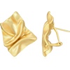 Amazon Essentials Sculpted Clip Earrings for Women – Gold-Tone Fine Silver Plated, Trendy Jewelry