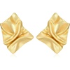 Amazon Essentials Sculpted Clip Earrings for Women – Gold-Tone Fine Silver Plated, Trendy Jewelry