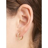 Amazon Essentials Sterling Silver Hinged Huggie Hoop Earrings(Yellow Gold)