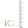 Amazon Essentials Sterling Silver Hinged Huggie Hoop Earrings(Yellow Gold)