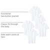 Amazon Essentials Toddler Boys’ School Uniform Short-Sleeve Pique Polo Shirts, Breathable Cotton, Button Closure, Multipacks(Bright White Pack)