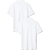 Amazon Essentials Toddler Boys’ School Uniform Short-Sleeve Pique Polo Shirts, Breathable Cotton, Button Closure, Multipacks(Bright White/Bright White)