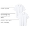 Amazon Essentials Toddler Boys’ School Uniform Short-Sleeve Pique Polo Shirts, Breathable Cotton, Button Closure, Multipacks(Bright White/Bright White)