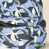 Amazon Essentials Unisex Kids’ Backpack for Boys and Girls, Sky Blue Crazy Camo, One Size(Light Blue Shark Waves)