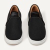 Amazon Essentials Unisex Kids and Toddlers’ Canvas Slip-on Sneakers(Black Canvas)