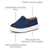 Amazon Essentials Unisex Kids and Toddlers’ Canvas Slip-on Sneakers(Bright Blue Canvas)