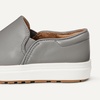 Amazon Essentials Unisex Kids and Toddlers’ Canvas Slip-on Sneakers(Grey Faux Leather)