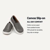 Amazon Essentials Unisex Kids and Toddlers’ Canvas Slip-on Sneakers(Grey Faux Leather)