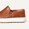 Amazon Essentials Unisex Kids and Toddlers’ Canvas Slip-on Sneakers(Tan Faux Leather)