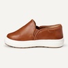 Amazon Essentials Unisex Kids and Toddlers’ Canvas Slip-on Sneakers(Tan Faux Leather)