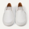 Amazon Essentials Unisex Kids and Toddlers’ Canvas Slip-on Sneakers(White Canvas)