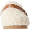 Amazon Essentials Women’s Backless Shearling Memory Foam Mule Slides, Non-Slip(Ivory Tan Shearling)
