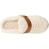 Amazon Essentials Women’s Backless Shearling Memory Foam Mule Slides, Non-Slip(Ivory Tan Shearling)