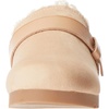 Amazon Essentials Women’s Backless Shearling Memory Foam Mule Slides, Non-Slip(Sand Suede)