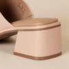 Amazon Essentials Women’s Block Heel Mule(Beige)