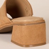 Amazon Essentials Women’s Block Heel Mule(Tan Faux Microsuede)