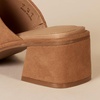 Amazon Essentials Women’s Block Heel Mule(Tan Faux Microsuede)