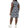 Amazon Essentials Women’s Classic Cap Sleeve Wrap Dress with V Neck, Pleated Waist (Available in Plus Size)(Navy Flowers)