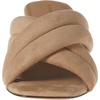 Amazon Essentials Women’s Crossover Block Heeled Sandal with Padded Straps and Memory Foam Insole(Beige Faux Microsuede)