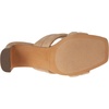 Amazon Essentials Women’s Crossover Block Heeled Sandal with Padded Straps and Memory Foam Insole(Beige Faux Microsuede)