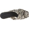 Amazon Essentials Women’s Crossover Block Heeled Sandal with Padded Straps and Memory Foam Insole(Multi Faux Snake Skin)