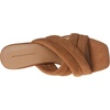 Amazon Essentials Women’s Crossover Block Heeled Sandal with Padded Straps and Memory Foam Insole(Tan Faux Microsuede)