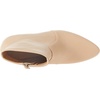 Amazon Essentials Women’s Fitted Stretch Ankle Heel Boots with Pointed Toe(Beige Faux Leather)