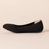 Amazon Essentials Women’s Knit Mesh Ballet Flat(Black)