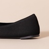 Amazon Essentials Women’s Knit Mesh Ballet Flat(Black)