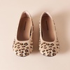 Amazon Essentials Women’s Knit Mesh Ballet Flat(Brown Leopard Print)