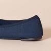 Amazon Essentials Women’s Knit Mesh Ballet Flat(Navy)