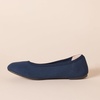 Amazon Essentials Women’s Knit Mesh Ballet Flat(Navy)