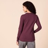 Amazon Essentials Women’s Lightweight Soft Crewneck Sweater, 100% Cotton, Plus Size Available(Burgundy)
