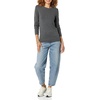 Amazon Essentials Women’s Lightweight Soft Crewneck Sweater, 100% Cotton, Plus Size Available(Charcoal Heather)