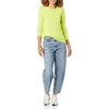 Amazon Essentials Women’s Lightweight Soft Crewneck Sweater, 100% Cotton, Plus Size Available(Lime Green)