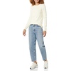 Amazon Essentials Women’s Lightweight Soft Crewneck Sweater, 100% Cotton, Plus Size Available(Pale Peach)