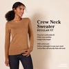 Amazon Essentials Women’s Lightweight Soft Crewneck Sweater, 100% Cotton, Plus Size Available(Pale Peach)