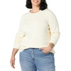 Amazon Essentials Women’s Lightweight Soft Crewneck Sweater, 100% Cotton, Plus Size Available(Pale Peach)