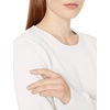 Amazon Essentials Women’s Lightweight Soft Crewneck Sweater, 100% Cotton, Plus Size Available(White)