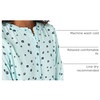 Amazon Essentials Women’s Long-Sleeve Relaxed Fit Popover Blouse, Collared Business Casual Work Shirt(Aqua Poppy)