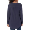 Amazon Essentials Women’s Long-Sleeve Relaxed Fit Popover Blouse, Collared Business Casual Work Shirt(Navy)