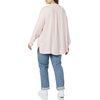 Amazon Essentials Women’s Long-Sleeve Relaxed Fit Popover Blouse, Collared Business Casual Work Shirt(Pink White Classic Stripe)