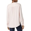 Amazon Essentials Women’s Long-Sleeve Relaxed Fit Popover Blouse, Collared Business Casual Work Shirt(Pink White Classic Stripe)