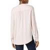 Amazon Essentials Women’s Long-Sleeve Relaxed Fit Popover Blouse, Collared Business Casual Work Shirt(Pink White Vertical Stripe)